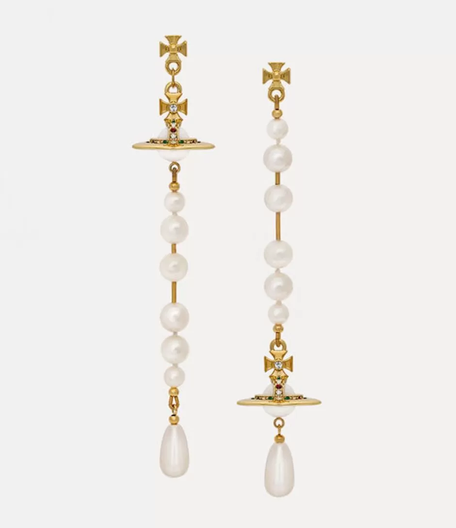 Vivienne Westwood Broken Pearl Earrings Discount