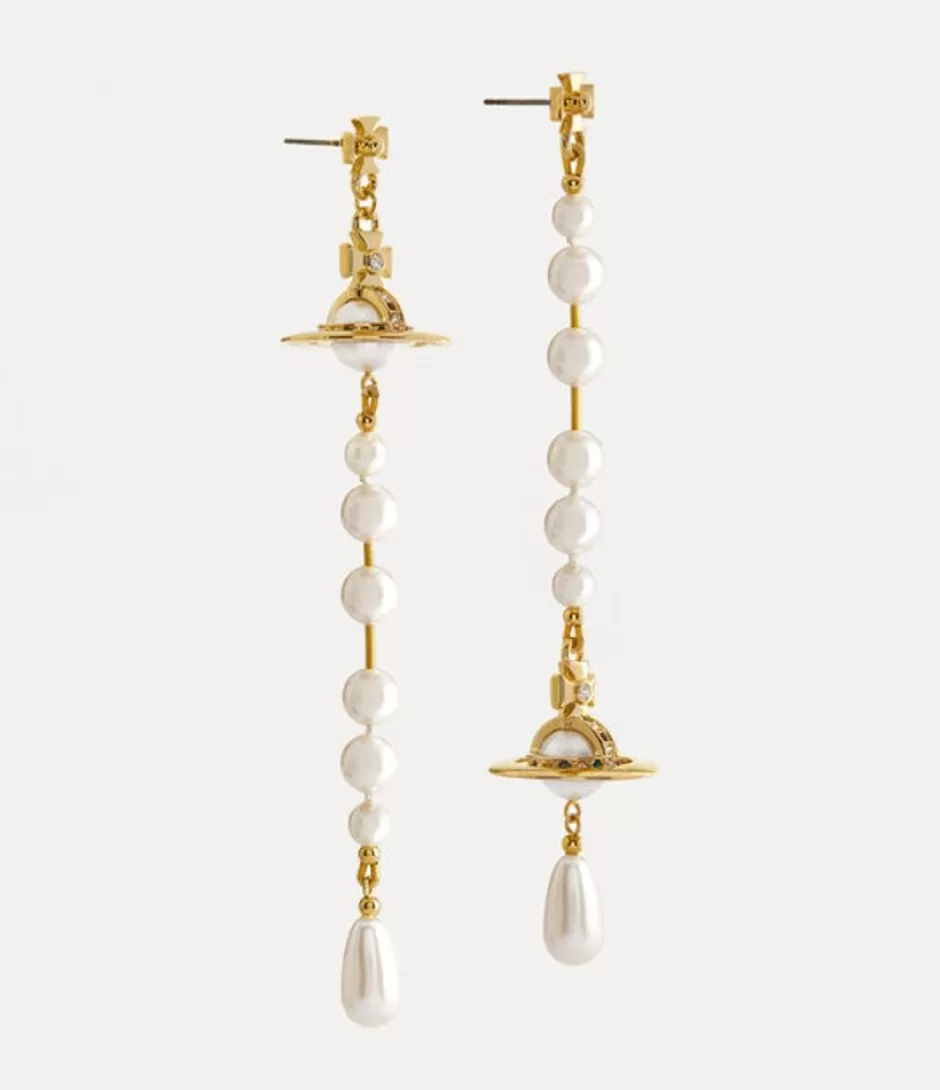 Vivienne Westwood Broken Pearl Earrings Discount