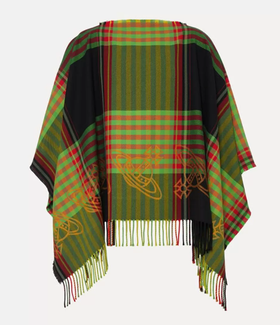 Vivienne Westwood Combat Tartan Poncho Cheap