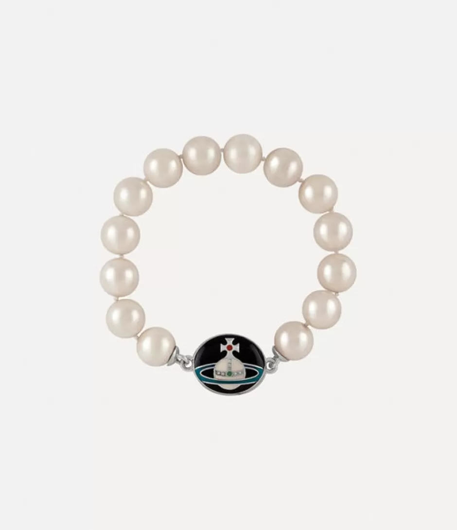 Vivienne Westwood Man. Loelia Large Pearl Bracelet Best Sale