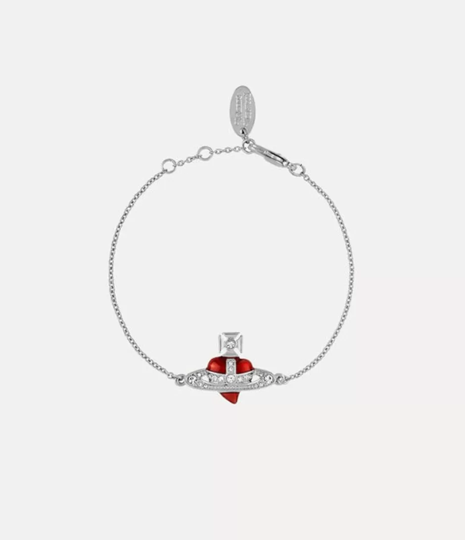 Vivienne Westwood New Diamante Heart Bracelet Store