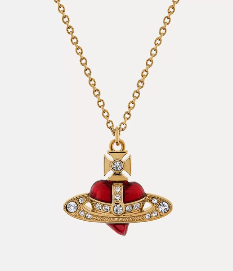 Vivienne Westwood New Diamante Heart Pendant Store