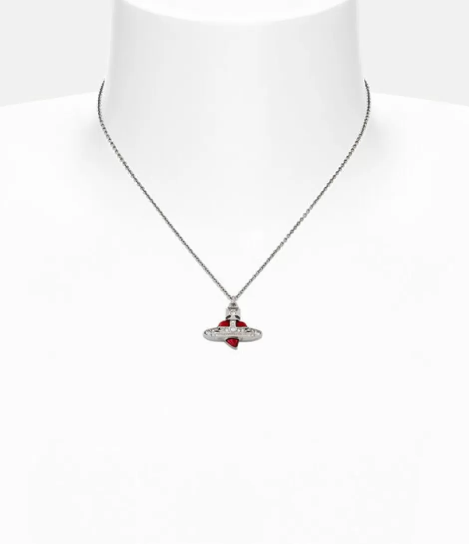 Vivienne Westwood New Diamante Heart Pendant New