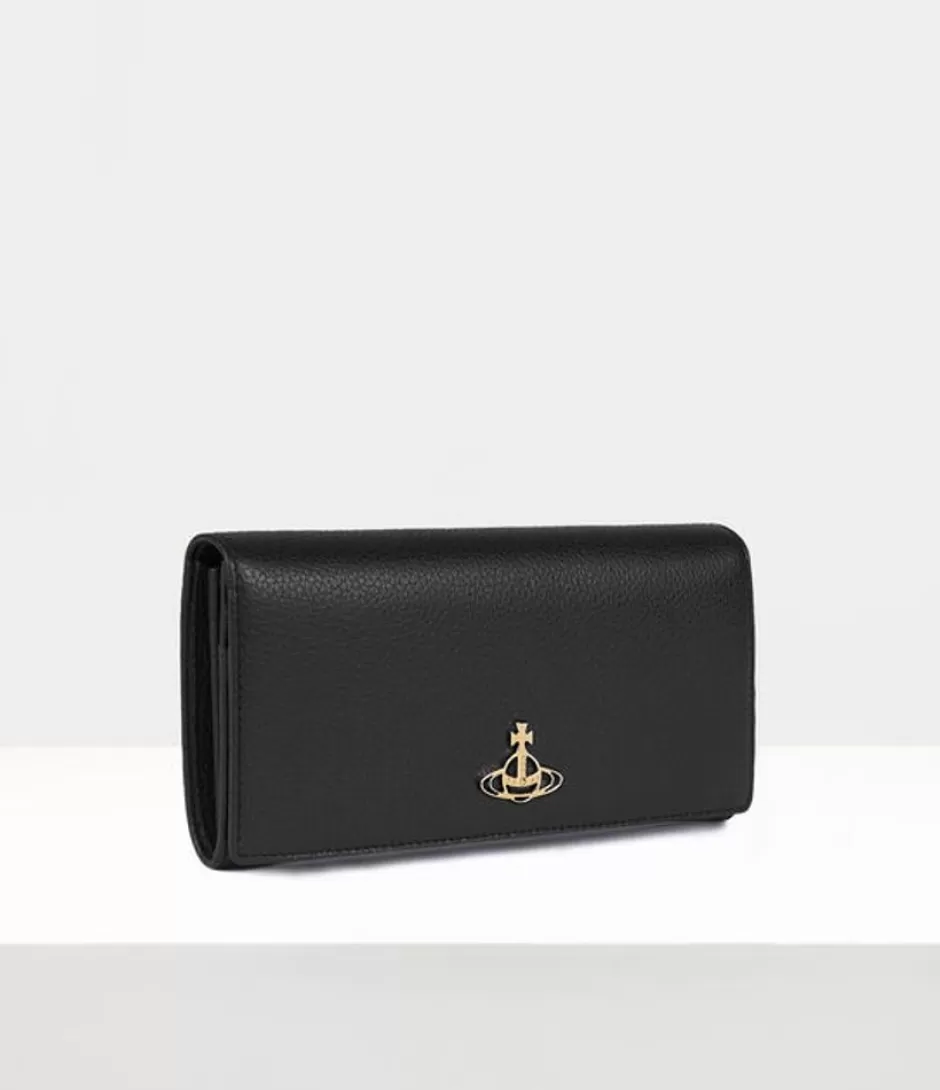 Vivienne Westwood Re-Vegan Grain Long Card Holder Clearance