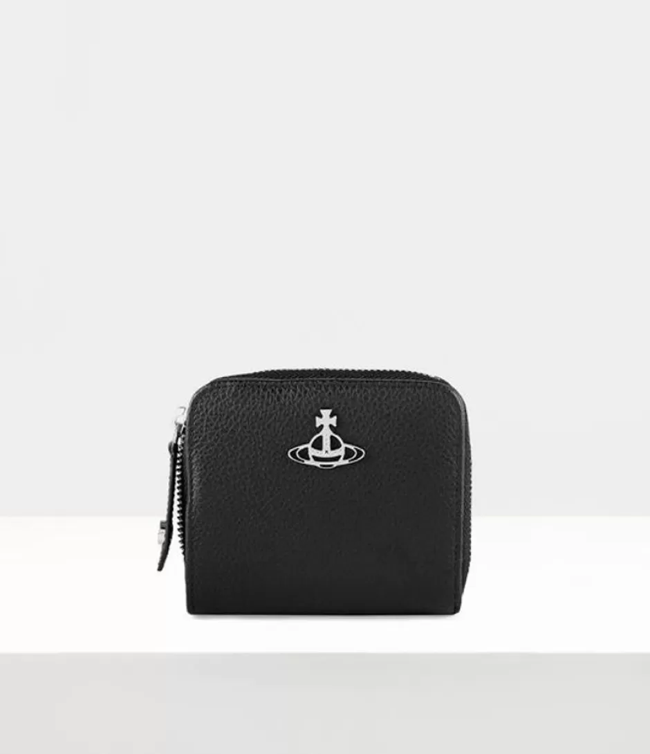 Vivienne Westwood Re-Vegan Grain Medium Zip Wallet Best Sale