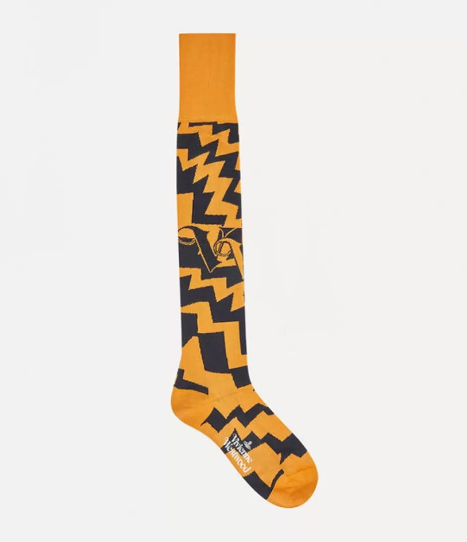 Vivienne Westwood Zig Zag High Sock Outlet